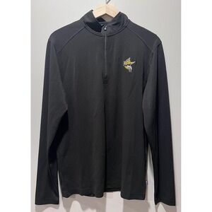 Minnesota Vikings Cutter & Buck Quarter Zip Mens Pullover‎ Small NEW